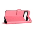 thumbnail image 4 of Designed for Google Pixel 8 Pro Case, Wrist Strap Flip Kickstand PU Leather Wallet Case Cash Card Slots Holder, Protective Shockproof Pattern Women Cover for Google Pixel 8 Pro, Pink, 4 of 7
