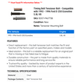 thumbnail image 2 of Timing Belt Tensioner Bolt - Compatible with 1993 - 1996 Ford E-250 Econoline 5.8L V8 1994 1995, 2 of 2