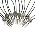 thumbnail image 2 of Chapeau de Cowboy Alliage Bolo Cravate en Cuir Long Collier, 2 of 18