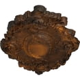 thumbnail image 3 of 30 3/8"W x 20 3/4"H x 1"P Kinsley Flowing Leaf Ceiling Medallion, Hand-Painted Rust, 3 of 4
