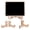 Black 1, variant on Jiibva Mini Blackboards 10pcs Best Chalkboard Sign with Stand rasable Chalk Boards Reserved Signs for Food, Weddings Parties