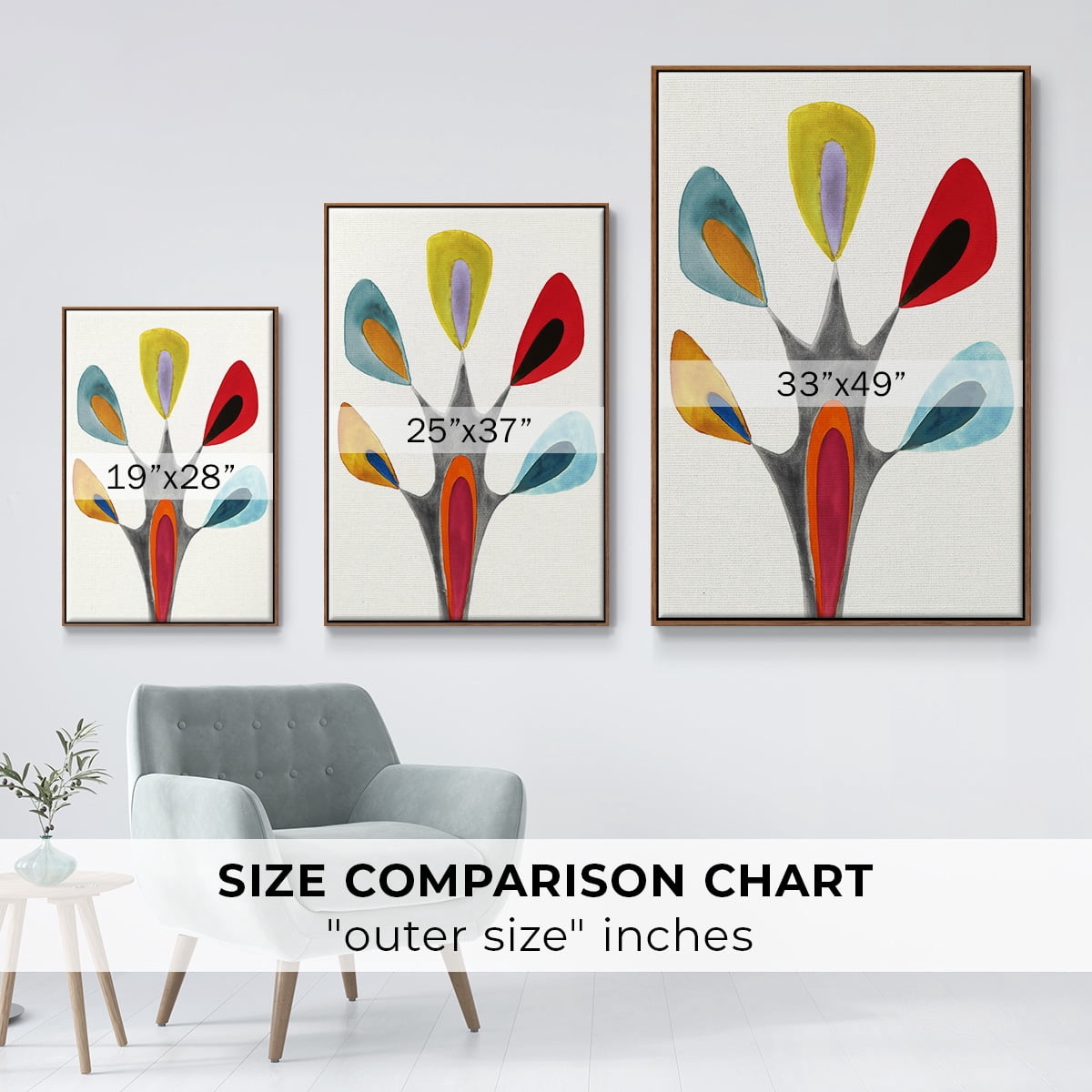 Magic Tricks II Framed Premium Gallery Wrapped Canvas - Ready to Hang - 27 x 41 - Walnut Floating Frame