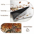 thumbnail image 6 of Round Area Rug 4 Ft, Tree Fall Washable Non-Slip Circle Carpet for Living Room/Bedroom, Autumn Leaves Branches Watercolor Botanical Elegant Low-Profile Crawling Mats Collection Rugs for Indoor, 6 of 8