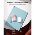thumbnail image 7 of INIU Portable Charger, Ultra Mini 10000mAh 45W Fast Charging with Detachable Cable, Flight-Safe Travel USB C Power Bank for iPhone 17 16 Samsung S26, Google Pixel iPad etc, Green, 7 of 7