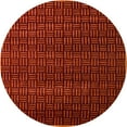 thumbnail image 1 of Ahgly Company Machine Washable Indoor Round Abstract Crimson Red Area Rugs, 3' Round, 1 of 7