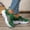 Green, variant on [Everyday Comfort] Women's Leopard Print Casual Athletic Sneakers - Breathable Knit Low-Top Running Shoes, Lightweight & Comfortable Lace-Up, Ideal for Outdoor Activities like Running