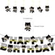 thumbnail image 2 of Decoración para fiesta de cumpleaños de Batman, vajilla desechable de superhéroe, juego de vasos, platos y manteles para cumpleaños de niños, suministros de baño para bebés, 2 of 3