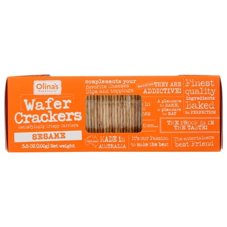 (Pack of 12) Olinas Bakehouse Sesame Wafer Crackers 3.5 Oz