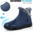 thumbnail image 3 of CHICVOMEY Women's Waterproof Insulated Snow Boots with Fur Lined Ankle Warm Comfort Slip On Shoes Ankle Boots for Women Outdoor, 3 of 6