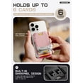 thumbnail image 3 of SUPCASE for MagSafe Wallet with Stand, Magnetic Wallet for Men Women, [Hold 6 Cards] [RFID Blocking] [Strong Magnetic Lock] Phone Stand Card Holder for Apple iPhone 16/15/14/13/12 Series, Blush Pink, 3 of 10