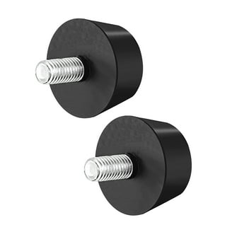 Uxcell M8 Rubber Mounts, 4pcs Male Thread Vibration Isolator Shock Absorber, For Garage Motor Air Compressor Car Boat Bobbins, D30mmxH25mm
