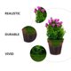 thumbnail image 4 of KAKOWELY 2 piezas de flores artificiales en maceta para decoración de interiores para centro de mesa, 4 of 4