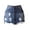 Blue, variant on LYMAYTER ‌‌Women Denim Mini Skirt Button Front Short Skirt Stretch Ripped Casual Mini Jean Skirts S-XL