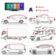 thumbnail image 5 of Scienceny ABS Auto Dash Cam Metal a prueba de viento IP69 Impermeable Función de radio WiFi 9 pulgadas Triangular 1024x600 Control de voz Pantalla digital Cámaras de salpicadero de coche Scienceny VI016957-00B, 5 of 6