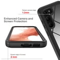 thumbnail image 4 of Tough Fusion-x Clear Rugged Tpu Bumper With Hard Pc Clear Back Shockproof For Samsung Galaxy S23 - Black, 4 of 7