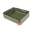 thumbnail image 4 of Caja de arena plegable para gatos, inodoro para mascotas, para viajes, para gatos de interior, inodoro para gatitos, bandeja de arena abierta para aviones, interiores y Largo 50cmx35cmx12.5cm, 4 of 8
