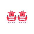 thumbnail image 2 of Power Stop Rear Pair of Red Powder Coated Calipers S2066A, 2 of 4