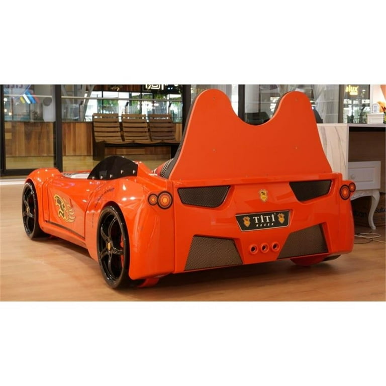 Titi Racer Modern TT Twin Race Car Bed with Remote Control