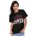 thumbnail image 2 of Pink Power Breast Cancer Awareness Women's Graphic T Shirt Tees Brisco Brands M, 2 of 2