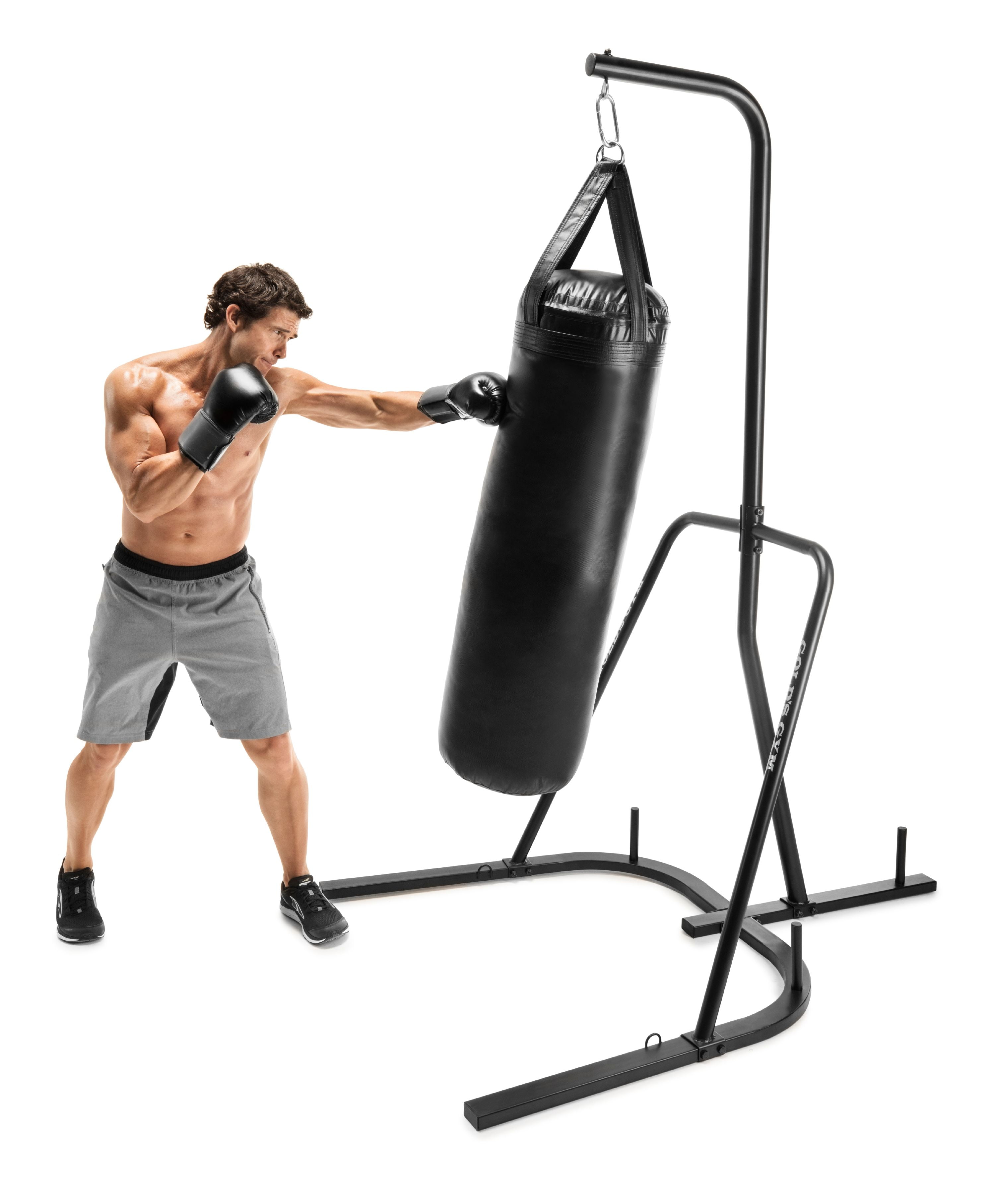 gold's gym single station heavy bag boxing stand