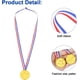thumbnail image 2 of 35 medallas para niños, medallas de oro de plástico con cinta para el cuello, medallas de oro de plástico para niños y día deportivo temático para ganar medallas en competiciones., 2 of 5