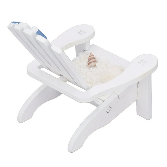 Mini Silla De Playa Adirondack, Adorno De Madera De Pino Natural, Fuerte, Estilo Náutico Adirondak, Mini Silla De Madera De Playa Para El Hogar, Oficina, Hotel