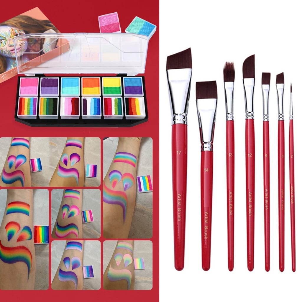 7/10/17 Pcs Acrylic Paint Brush Watercolor Painting Brushes Artist Paint Brushes
