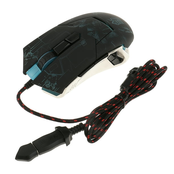 Miulika USB Wired LED Optical Gaming Mouse Backlight 7 Buttons for