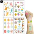 thumbnail image 1 of Decoraciones de feliz Pascua, pancarta colgante, remolinos, huevos de conejo, pollito, globos de zanahoria, suministros de juegos de fiesta de Pascua, regalos, 1 of 4