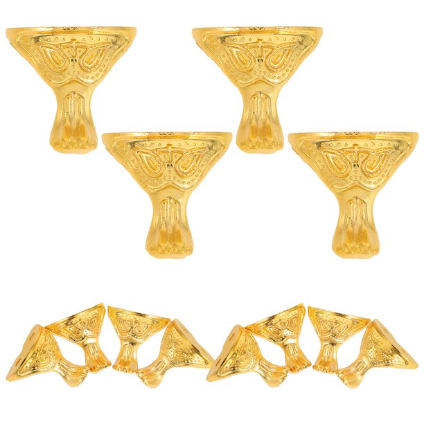 unbranded 12Ud Patas Para Caja De Joyería En Aleación De Zinc Dorado Con Retro Y Protección Elegante