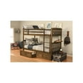 thumbnail image 2 of Claire Twin Wood Bunk Bed with Storage/Tray in Brown-Mattresses Not Included, 2 of 8