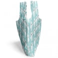 thumbnail image 3 of Sea Animals Shopping Tote Bag, Seals with Faces Smiling Cheerful Theme, Sturdy Fabric Foldable Lightweight Market Bag for Daily Use, Turquoise Pale Blue, by Ambesonne, 3 of 4