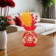 thumbnail image 3 of Bolsa de bendición de Feng Shui para Año Nuevo chino, decoración de jarrón, maceta, forma de bolsa bendecida Rojo, 3 of 9