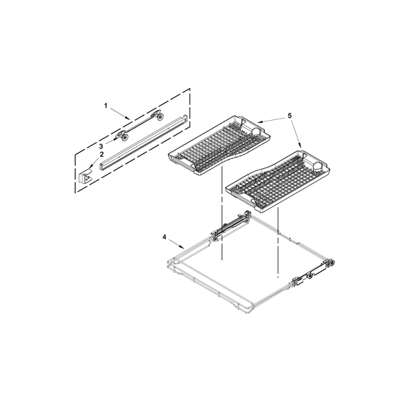 Whirlpool WPW10195238 Track - OEM Part