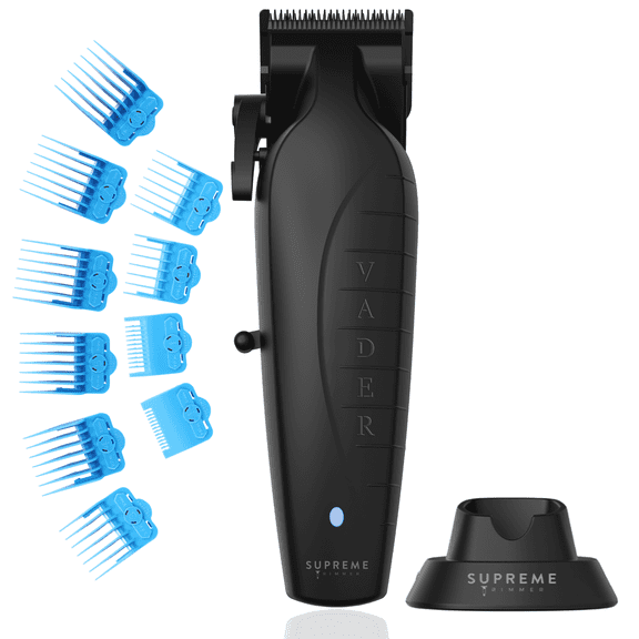 Supreme Trimmer Vader Clipper with DLC Taper Blade STC5098 | 210 Min Run Time 7500 RPM Hair Trimmer | Professional Brushless Motor Barber Clipper