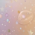 thumbnail image 4 of Bath Curtain & 60x72in Non-Slip Bath Mat Set 12-Grommet Shower Curtain Memory Foam Bath Rug Rainbow-colored Stars and Dots, 4 of 8