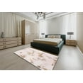thumbnail image 4 of Ahgly Company Indoor Square Abstract Pink Bubble Gum Pink Oriental Area Rugs, 3' Square, 4 of 6