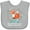 AC-Heather Grey, variant on Inktastic First Birthday 1 Year Old Girl Fox Girls Baby Bib
