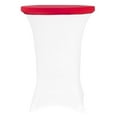 thumbnail image 1 of 1 Pc, Spandex Table Topper/Cap 30"-36" Round - Red For Weddings, Baby Showers, Graduation Parties, Bridal Showers, Anniversary Parties, Banquets, Galas, Birthday Parties, Seminars, Catering, 1 of 1