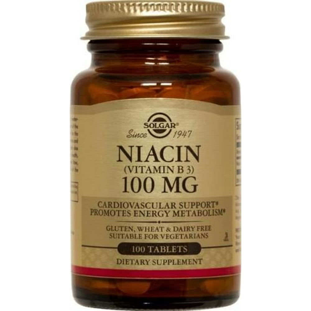 Niacin Vitamin B3 100 mg 100 Tablets