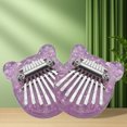 thumbnail image 4 of Mini piano de pulgar acrílico Kalimba compacto de 8 teclas, regalo exquisito para niños principiantes Likrtyny Para estrenar, 4 of 5