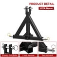 thumbnail image 4 of Enganche de remolque YITAMOTOR de 3 puntos con 2 receptores para tractor, 4 of 8