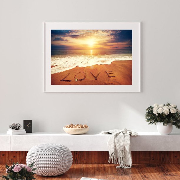 5D resina arte redondo taladro diamante pintura playa amor Rhinestone mosaico dibujo Likrtyny decoración de arte