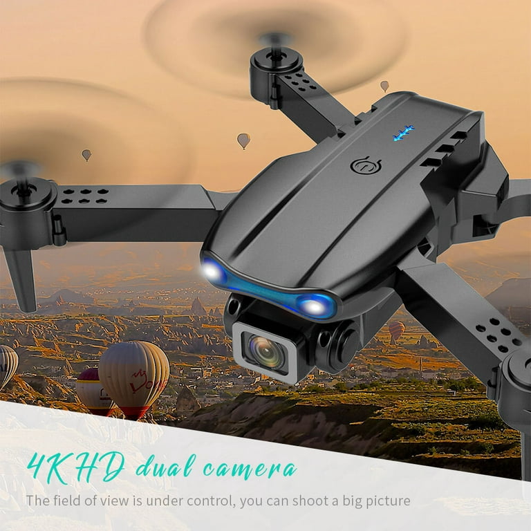 Caméra 4K Mini Drone Pliable Quadcopter Jouet d'intérieur avec Fonction  Trajectoire Vol Mode Sans Tête 3D Auto Hover, Gris