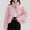 Pink, variant on Olyvenn Women's Winter Jacket Zippers Solid Color Thicken Warm Short Cotton Jacket Hooded Parkas Padded Coats Coffee XXL