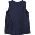 thumbnail image 2 of Alfani Womens Pleated Sleeveless Blouse Top navy XL Alfani Sleeveless Top, 2 of 2
