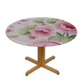 thumbnail image 3 of JEUXUS Rose Printed Tablecloth Round or Rectangle Tablecloth Fabric Table Cover for Kitchen, Dining Room and Party, 3 of 7