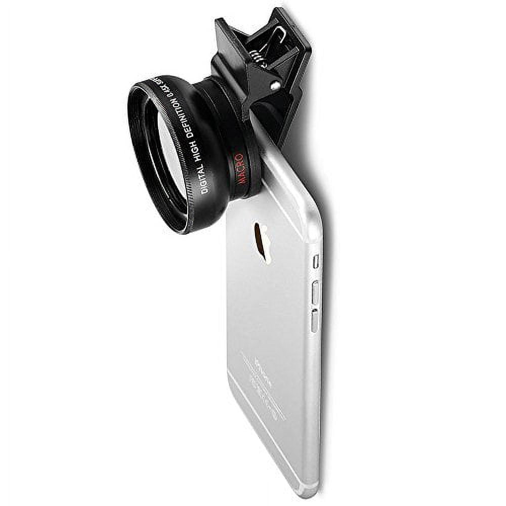 2-in-1 Professional Universal Smartphone HD Camera Lens Kit (Super Wide  Angle & Macro Lens) for Most Modern Smartphones + eCostConnection  Microfiber Cloth - Walmart.com