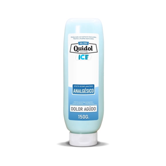 Quidol Ice 150gr. | Gel Extra Frío | Gel Corporal Refrescante con Mentol, Árnica y Aloe Vera – Sensación Cooling para Uso Diario