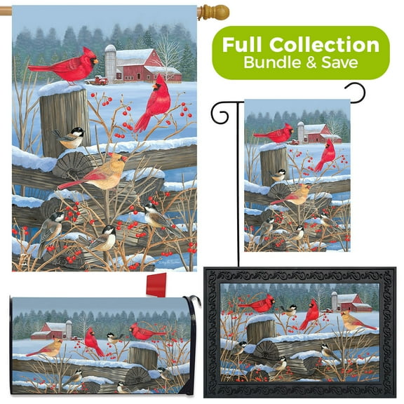 Briarwood Lane Birds of Winter Cardinals Design Collection